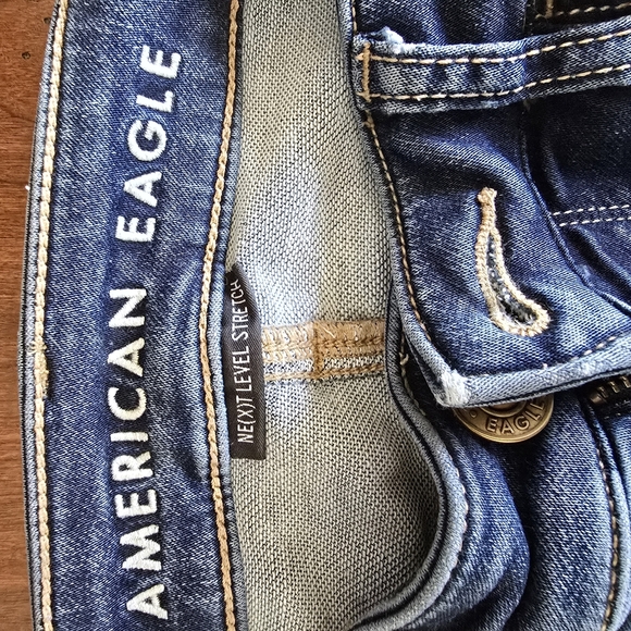American Eagle Distressed Skinny Jeans - Size 4 Short - Picture 2 of 5